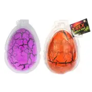 2pc Nurchums Stegosaurus & T-Rex Dinosaur Hatch Egg Kids 3y+ Grow Surprise Toy