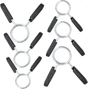 WHAMVOX 6Pcs Barbell Spring Clip Collars for Powerlifting and Weightlifting Durable Clamp with Handle for Gym Use Prevents Slipping Fits Bars