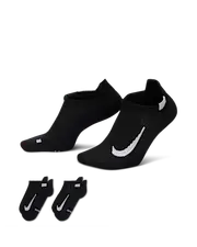 Nike Multiplier Running No-Show Socks (2 Pairs)