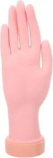 Ipetboom Lifelike Bendable Mannequin Hand Model for Nail Practice Reusable Flexible Hand Prop for Nail Art Easy to Clean Durable Design for Beginners and Professionals