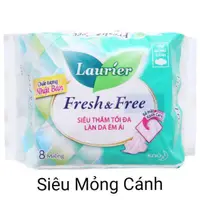在飛比找蝦皮購物優惠-Laurier Fresh Free 超薄衛生巾 8 件