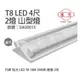 [喜萬年]含稅 旭光 LED T8 18W 3000K 黃光 4呎 2燈 雙管 全電壓 山型燈_SI430015