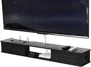 Floating TV Stand Shelf Wall Mounted Tv Unit Floating Tv Shelf,Floating Tv Stand Storage Cabinet Tv Unit for Living Room Tv and Medianiture,Set-Top Box Shelf