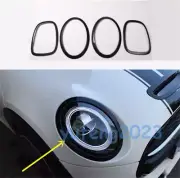 For Mini Cooper F55 F56 F57 Carbon Fiber ABS Front Rear Light Lamp Cover Trim (for: Mini)