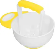 plsyyuw Food Masher Bowl | Food Serving Bowl with Grinding Rod - Non-Slip Food Mill Bowl, Anti-Scalding Food Crusher for Kids Food