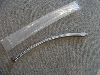 NEW 15" Chrome Microphone Gooseneck. Flexible Mic Stand. Avail. In Black Also.