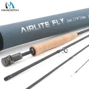Maxcatch AIRLITE 2/3WT 7'6'' Lightweight Fly Fishing Rod IM10 Carbon Fiber
