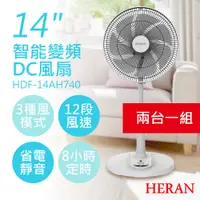 在飛比找鮮拾優惠-【HERAN 禾聯】 (2入優惠組)14吋智能變頻DC風扇 