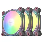 Aigo Z12 Computer Case Fan Reverse Ventoinha PC 120mm RGB Fan Cooler PWM CPU Cooling Fan 3Pin 5V ARGB 12CM Ventilador