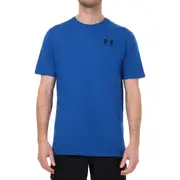 Under Armour Men's Sportstyle Left Chest Logo Short Sleeve T-Shirt Tech Blue/Black (S-XXL)