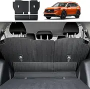 Rear Seat Back Covers for Honda CR-V Accessories 2023 2024 2025, All-Weather TPE Backrest Mats Protectors (3 Pcs-with Folding Lip)