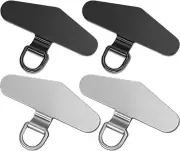 TENOC Metal Phone Tether Tab, Metal Phone Patch, Universal Cellphone Lanyard Pad