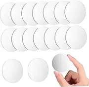 Angoily 60Pcs Round Mirror Stickers Adhesive Mosaic Mirror Tiles for Crafting Wall Decor for DIY Projects Elegant Reflective Surface