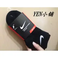 在飛比找蝦皮購物優惠-《YEN小舖》NIKE 黑底白勾  薄底 短襪 基本款黑色3