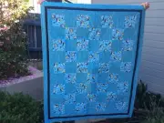 Handmade patchwork quilt. Kids/baby quilt. Bluey (#199)