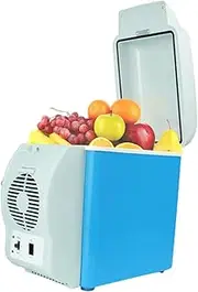 [UNYQBFKM] Mini Car Refrigerator Portable Electric Cooler and Warmer Car Fridge 12 Volt Small Refrigerator for Christmas's Day Gift, Skincare, Beverage, Food, Home, Office and Car