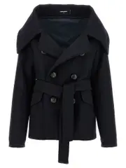 [Dsquared2] Dsquared2-Peacoat Robe Trench E Impermeabili Blu-Donna 38IT