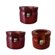 Elegant Coffee Bottomless Portafilter Tamping Station Wooden Espresso Tool Stand