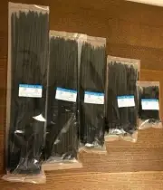 1000 Pcs 18" USA INDUSTRIAL BLACK WIRE CABLE ZIP UV NYLON TIE WRAPS