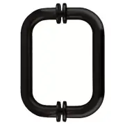 Oil Rubbed Bronze 6" Tubular Back-to-Back 3/4" Diameter Shower Door Pull Handles