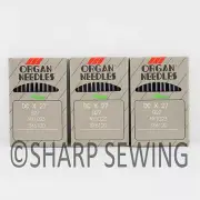 30 ORGAN B-27 SIZE#18/110 OVERLOCK SERGER NEEDLES DCX27