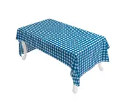 3Pack Checkered Tablecloth Disposable Plastic Party Picnic Tablecloth 54 x 108Inch. Rectangle Table Cover