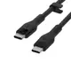 【Belkin】BOOST↑CHARGE Flex USB-C to USB-C傳輸線 (1M) 充電線 TYPE-C CAB009bt1M/ 黑色
