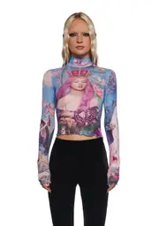 [Sugar Thrillz] Once Upon A Dime Mesh Top
