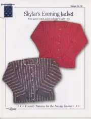 Skylar's Evening Jacket Design by Louise Knitting Pattern #50 Easy Garter Stitch