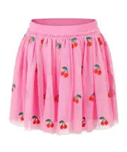 Elastic waist skirt 4Y Pink