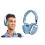 Bluetooth 5.3 Wireless Headphones Over Ear Stereo Earphones-Blue