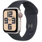 Apple Watch SE 40mm Starlight Aluminium Case GPS + Cellular (S/M) [2023] [~Renewed]