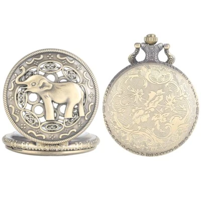 Men Women Quartz Pocket Watch Analog Necklace Chain Fob Watches Christmas Gifts