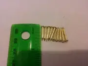 Vinyl floor Tacks 5/8 inch Nails .625 in qty 10 Brass Plated tacs for Linoleum