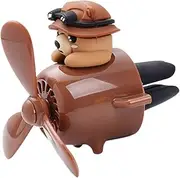 Car Air Freshener Clip,Cute Car Diffuser Rotating Propeller Air Outlet,Pilot Car Air Conditioning Outlet Clip, Car Perfume Aromatherapy Ornament Car Interior Accessories (B)