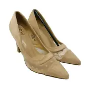 New New York And Company Womans 6M Briar Pump Pointed Toe Nude Vegan NIB