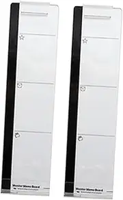 SEWACC 2Pcs Clear Memo Boards for Computer Monitor Screen Side Message Notes Reminder Transparent Note Holder for Desk Organization and Memo Management