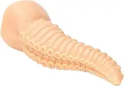 Tentacle Dildo Anal Plug - 35.5cm Silicone Dildo with Strong Suction Cup - Anal Expander Butt Plug Masturbation for Women(Flesh)