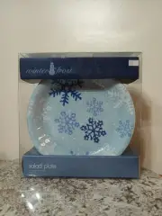 Winter Frost Salad Plate Set Of 4 Vintage 8 in