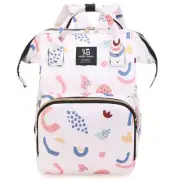NNEDSZ Large Capacity Multi-Functional Baby Diaper Backpack - Stylish and Travel
