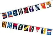 Official AFL All Team Bunting Flag Polyester Indoor Outdoor - 5 meters