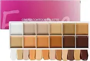 Color Corrector Palette - 12-Color Cream Foundation Palette | Eye Concealer for Artist Women Prom Bridal Parties Date Offices Travel Under Eye Wedding