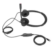 RJ9 Headset Noise Cancelling Mute Function Corded Business Headphone with Mic Volume Adjustment for VOIP Phone new