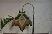 Lampshade lotus green gold smoking hand-stitched table lampshade floor lampshade