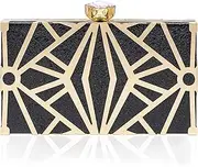 [Milisente] Women's Clutch Purses Metallic Bridal Party Evening Clutches Bags Cocktail Formal Handbags