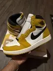 Air Jordan 1 Retro High OG Yellow Ochre Black White Sail DZ5485-701 Mens 9.5