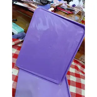 OMORY-雙面半斜防漏砧板-紫色款，兩個為一組販售