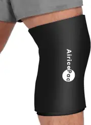Knee Ice Pack Wrap Compression Sleeve for Injuries, Reusable Gel Cold Packs B...
