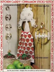 Kitchen Accessories Patterns - Craft Book: #7430 Macrame Go Round - Spoon Holder