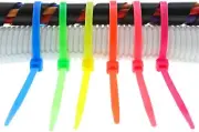 Fluorescent Self Locking Zip Tie Nylon Cord Wrap Weather Resistant Wire Cable
